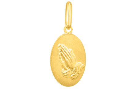 14K Gold Praying Hands Pendant Online Sale