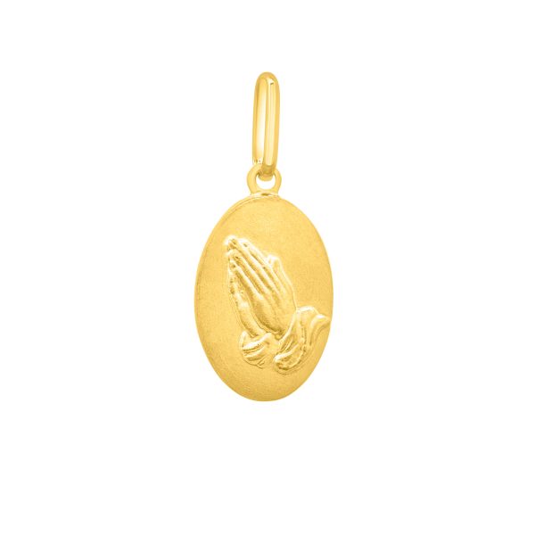 14K Gold Praying Hands Pendant Online Sale