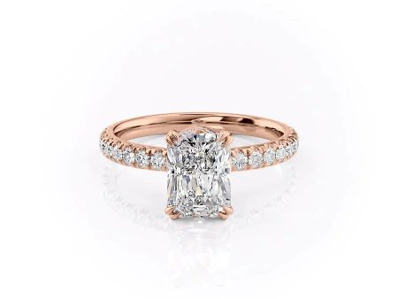 The Sofia Set With A 2 Carat Radiant Moissanite Hot on Sale