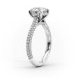 The Rachel Set With A 3.5 Carat Pear Moissanite on Sale