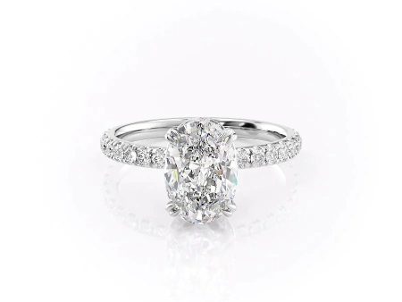 The Sofia Set With A 4.5 Carat Oval Moissanite Online Sale