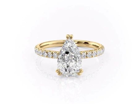 The Sofia Set With A 3 Carat Pear Moissanite For Cheap