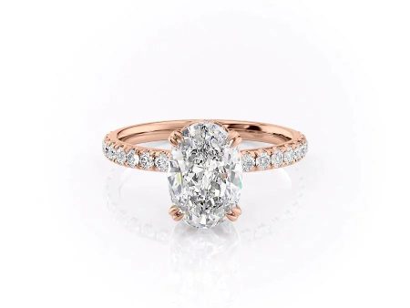 The Sofia Set With A 4.5 Carat Oval Moissanite Online Hot Sale